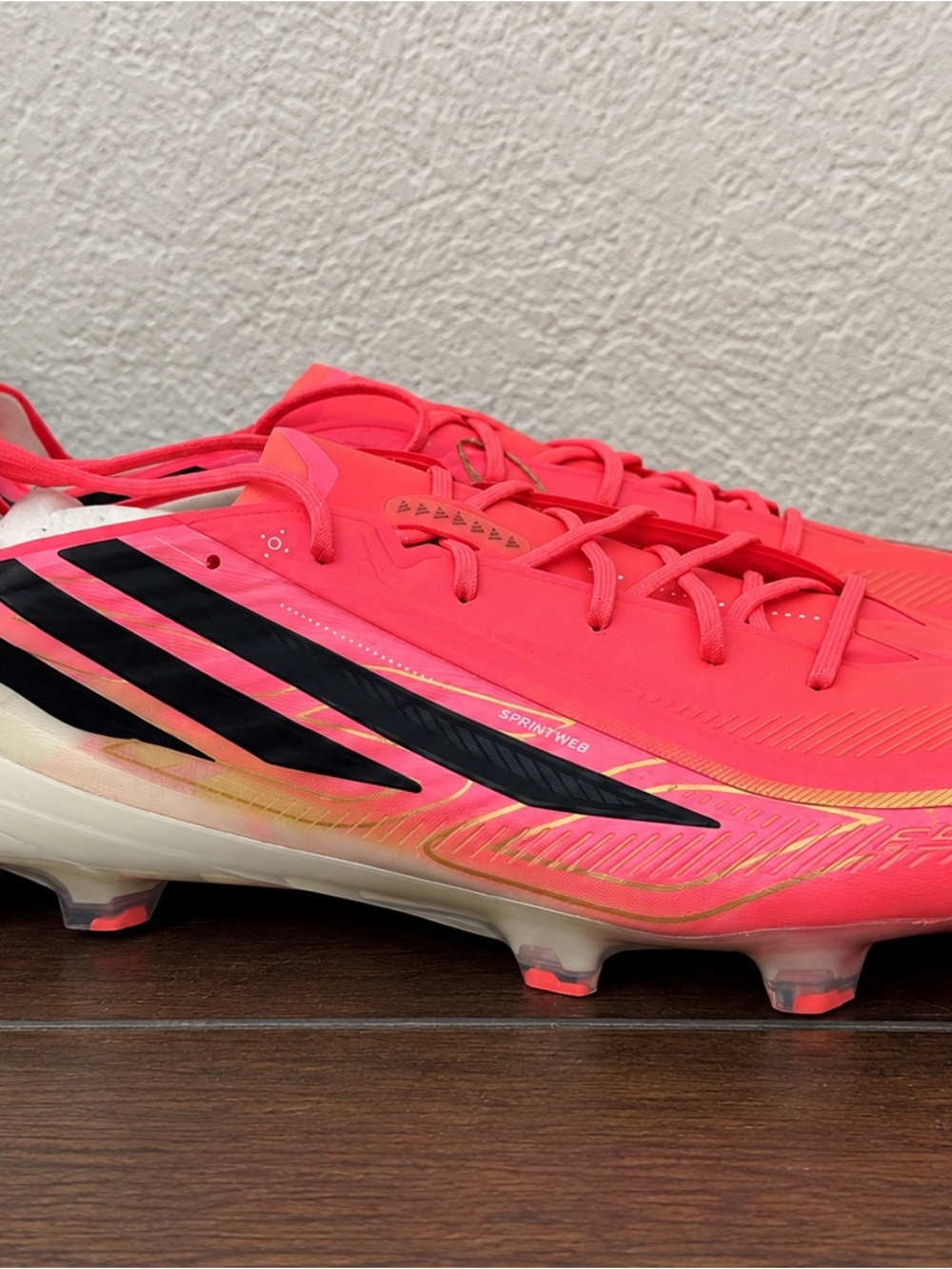 adidas F50 Hyperfast Elite FG Pink Football Cleats Men’s US 11.5 Medium D